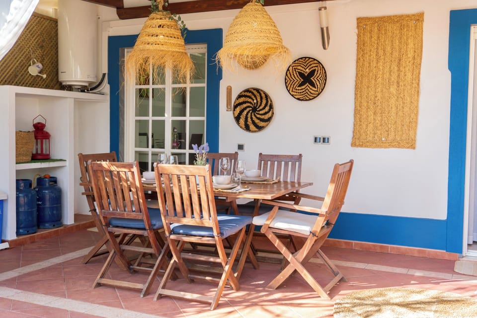Dining area in the garden