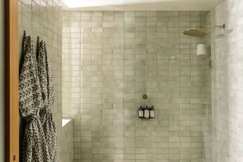 Rinse off under the rainfall shower for a soothing reset.