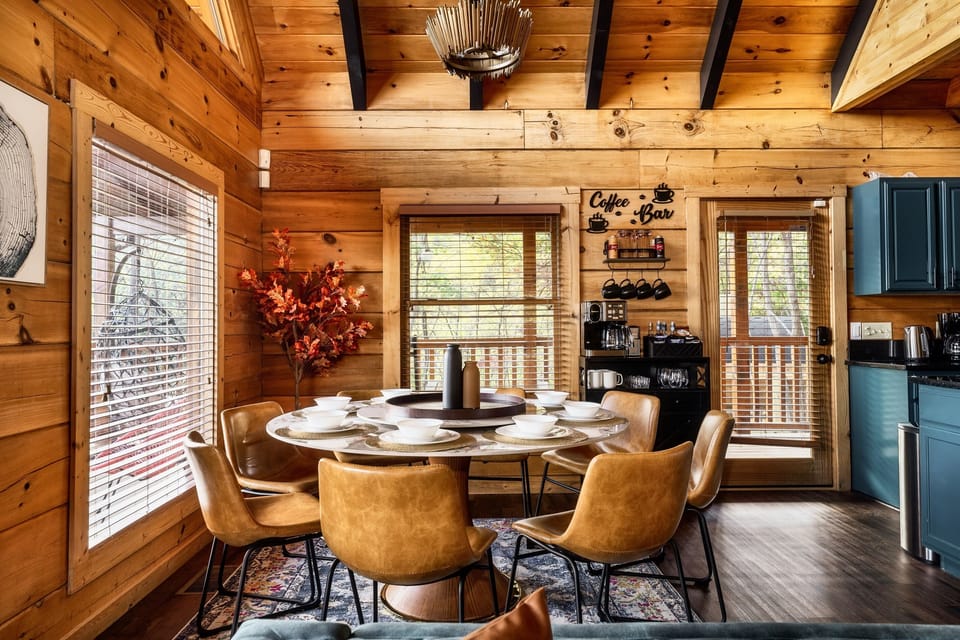 Start your mornings at the Sunfyre Summit coffee bar, equipped for your favorite brews. The perfect cozy corner to kickstart your day.