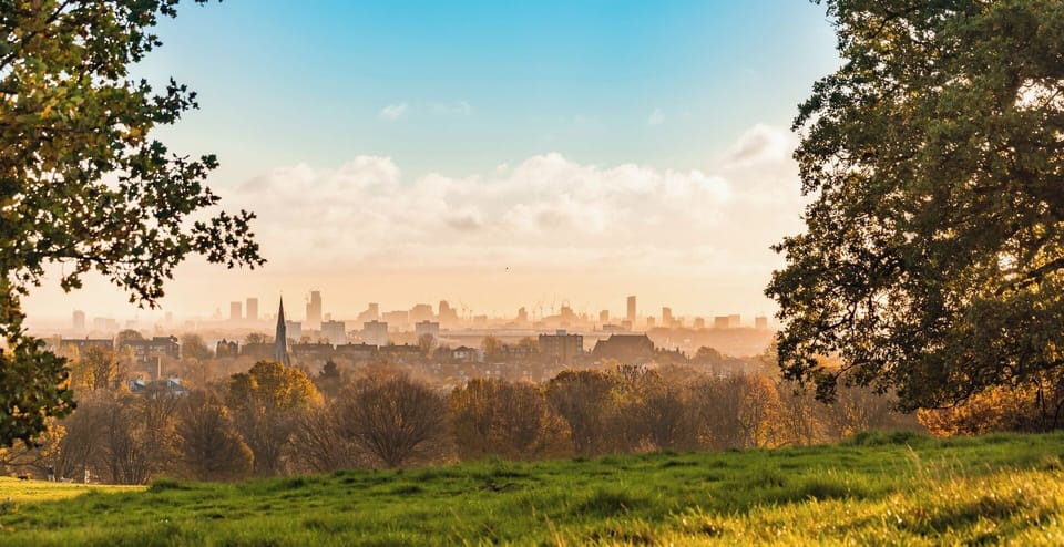 Hampstead Heath is a vast natural park in London with woodlands, ponds, and city views from Parliament Hill.