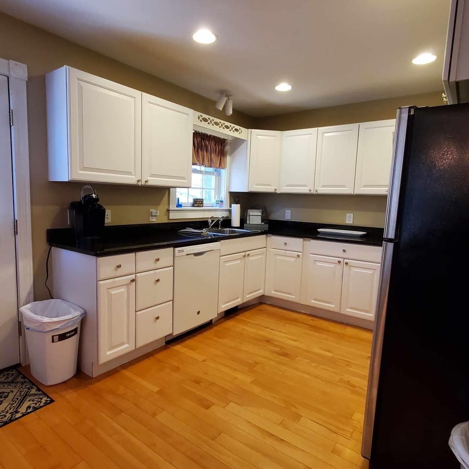 Kitchen for preparing meals.