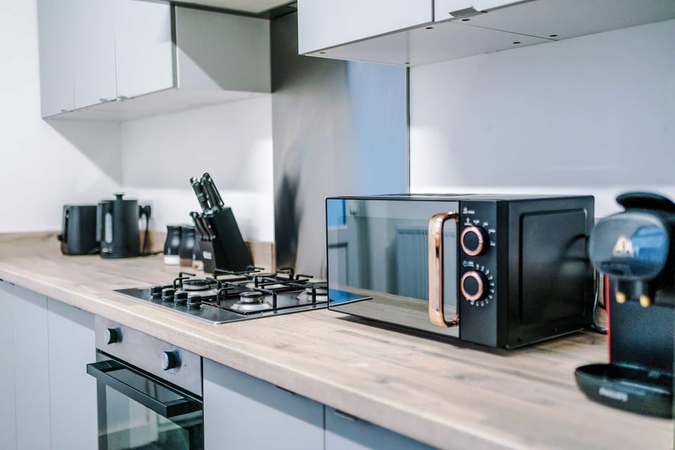 Kitchen with Nespresso Machine