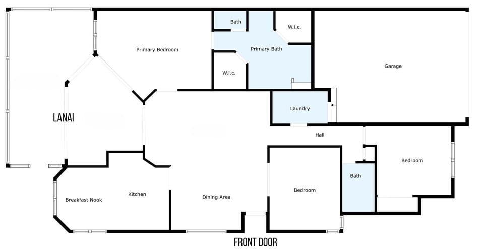 The floor plan of the villa in Burning Tree of Bonita Bay 