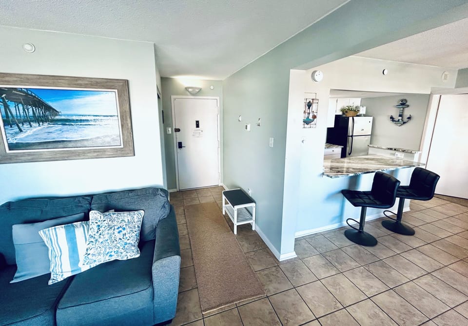 Hallway leading into living room