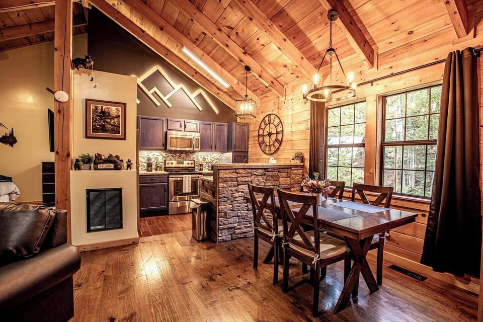 Enjoy the tung-n-groove vaulted ceilings.