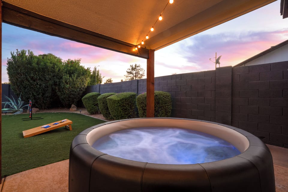 Take a dip in our hot tub.