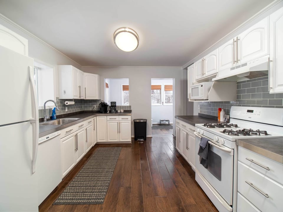 Fully-stocked kitchen ready for cooking