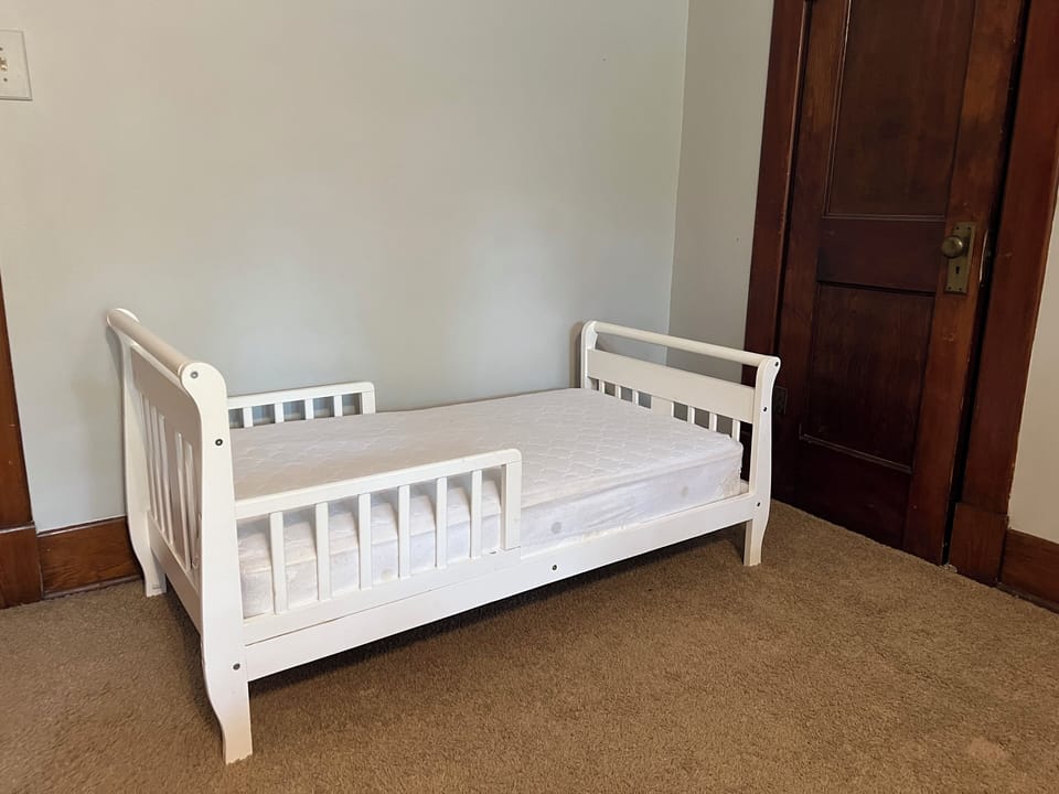 Youth bed - in closet, but we can have it ready for you!