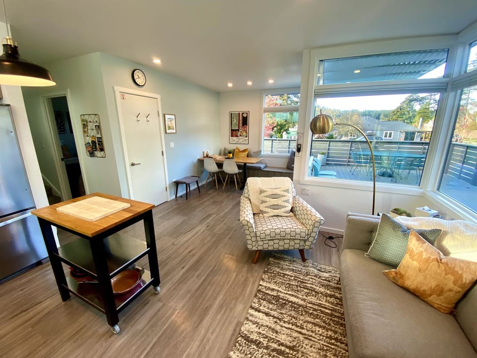 Our living area is full of natural light.
