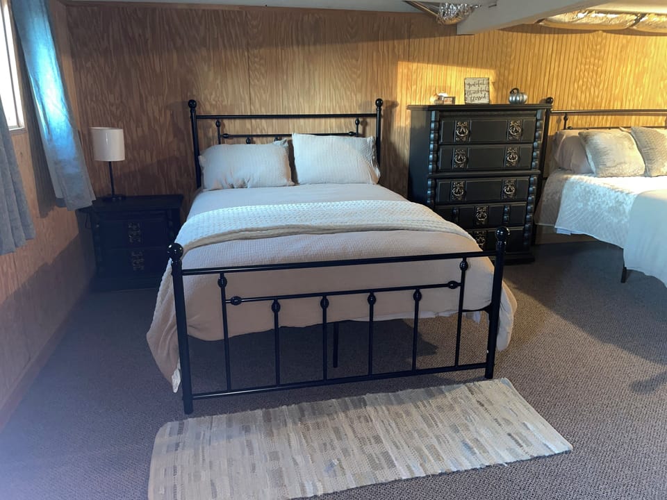 Basement with 2 fill size beds