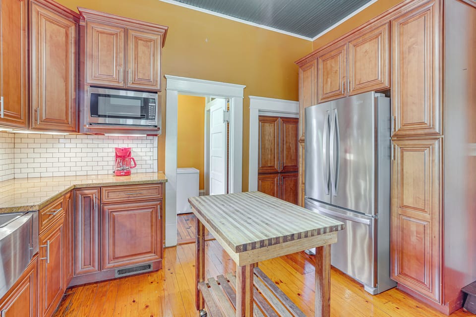 Kitchen | 1st Floor | Drip Coffee Maker | Crockpot | Blender | Cooking Basics