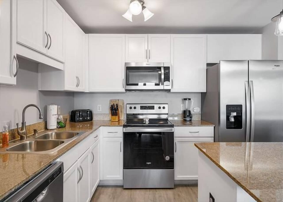 Fully stocked kitchen