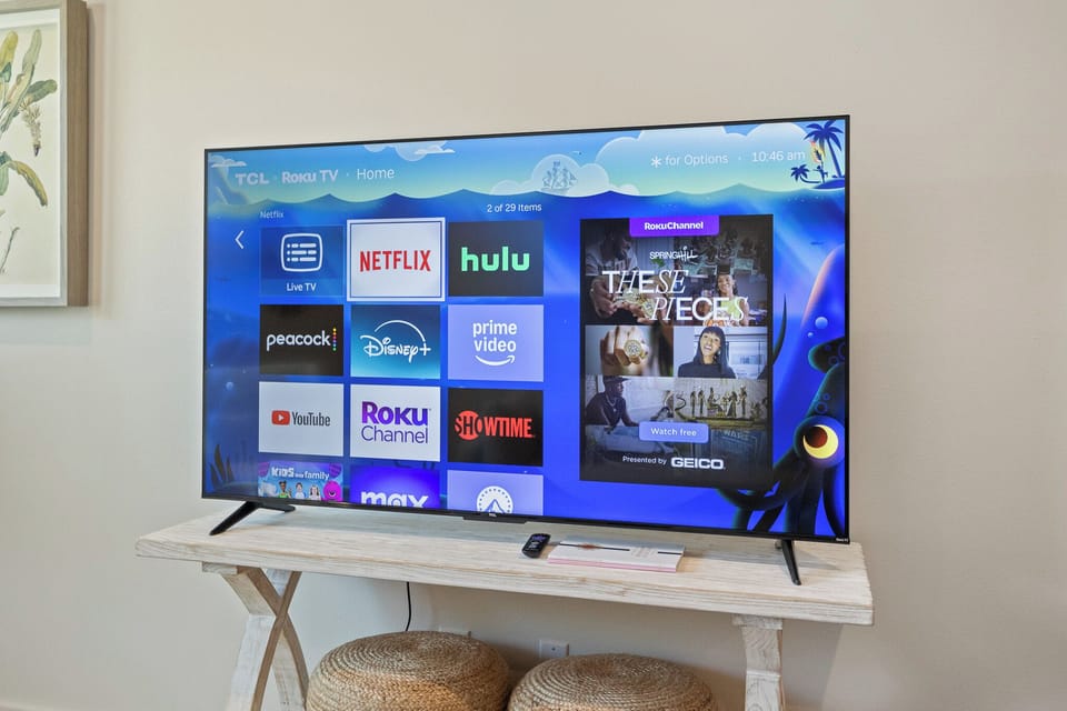 Endless Entertainment! Enjoy your favorite shows, movies, and apps with the smart TV, bringing all your entertainment options to your fingertips.
