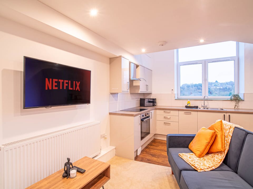 Smart TV and comfortable seating for a perfect evening in.