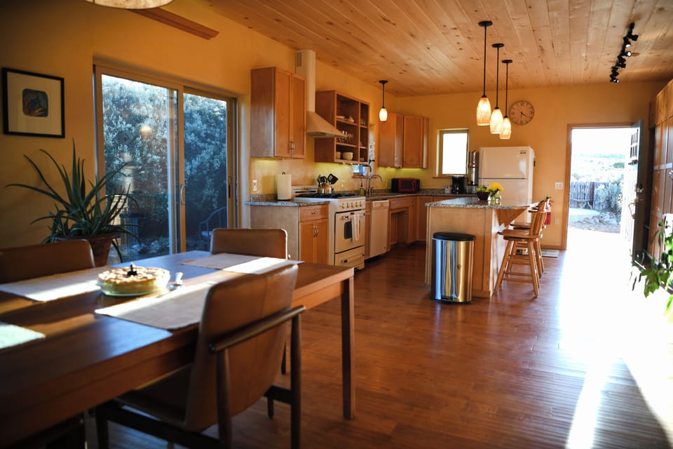 Dining area and kitchen