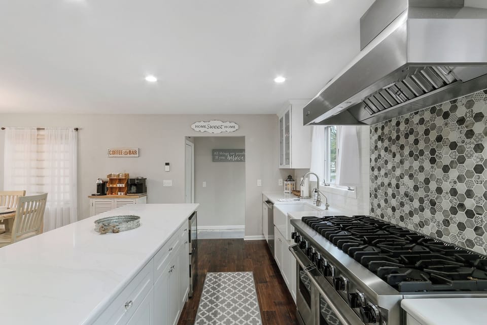 Viking appliances in this chef's kitchen!