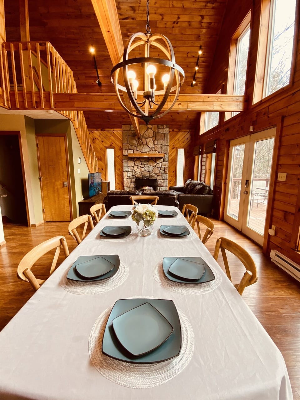 Great room view from the dining room.