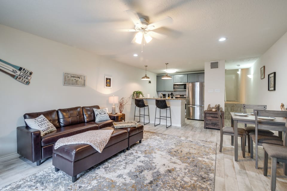 Montgomery Vacation Rental | 1BR | 1BA | 750 Sq Ft | Steps Required