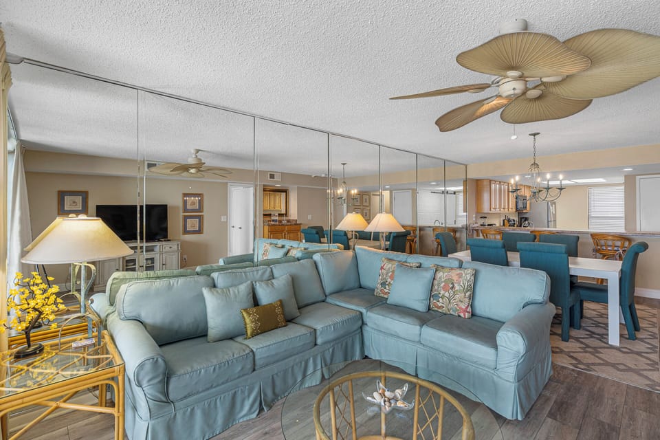 Comfortable living room seating