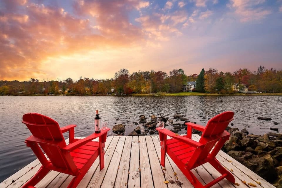 This is where you unwind - by the lake, under the sky, with your favorite people