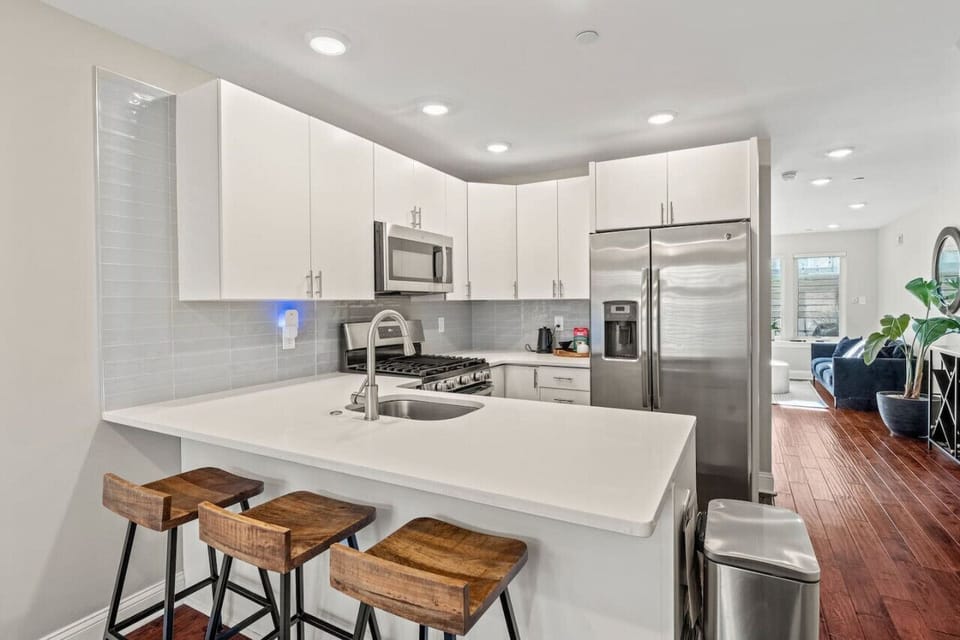 High chairs in kitchen