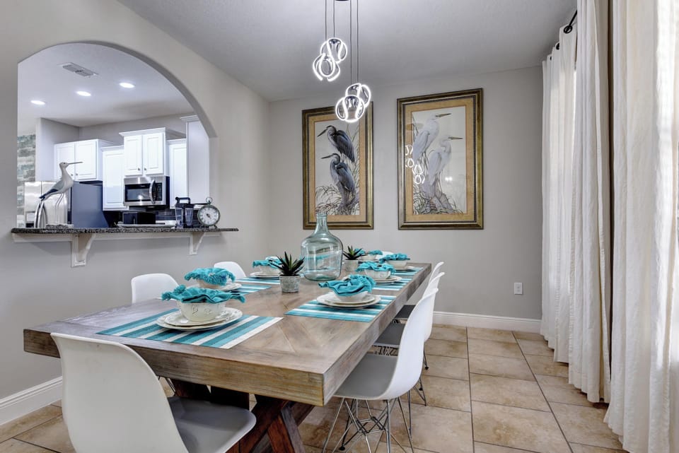 DINING:  Dining Room with 8-Seat Dining Table