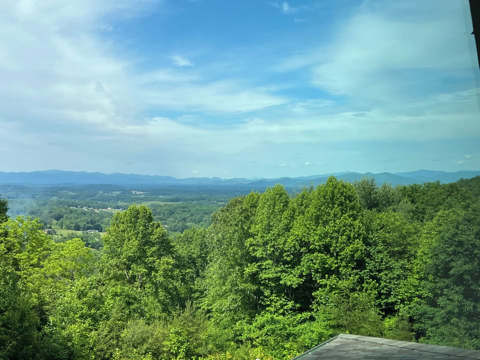 View from second story master
