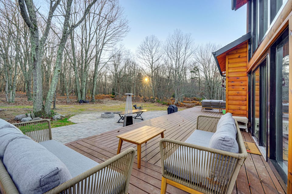 Long Pond Vacation Rental | 6BR | 4BA | Stairs Required | 3,800 Sq Ft
