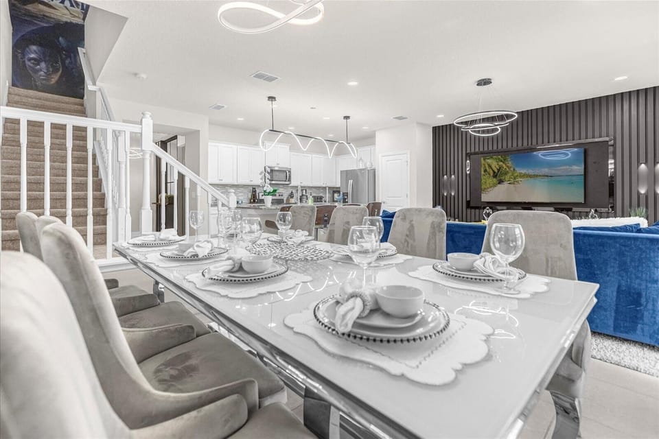 Elegant dining for memorable meals with modern flair and vibrant decor!
