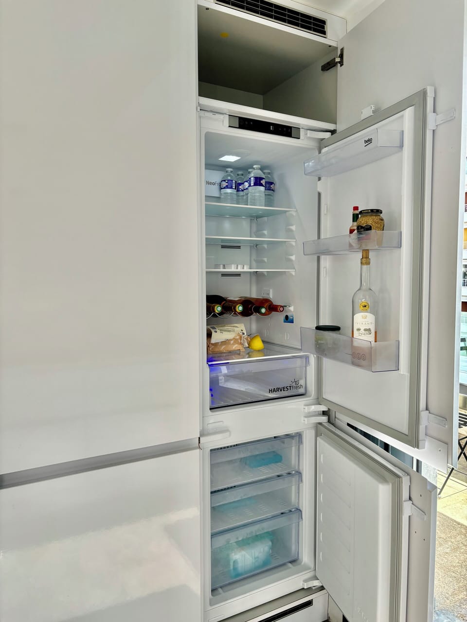 Fridge and freezer