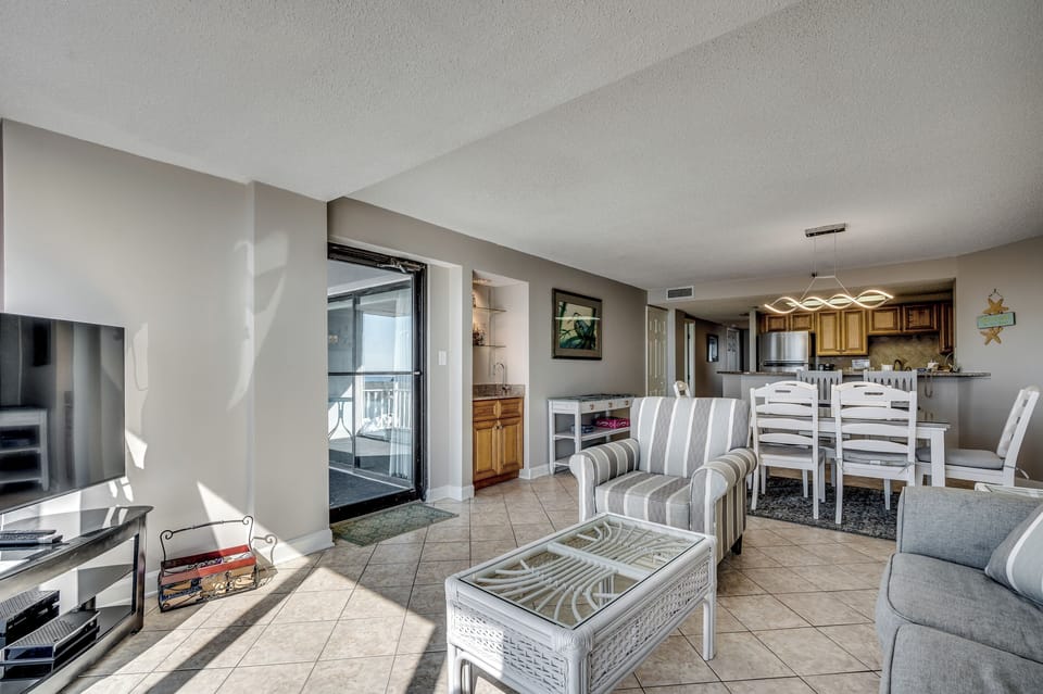 Living room with balcony access