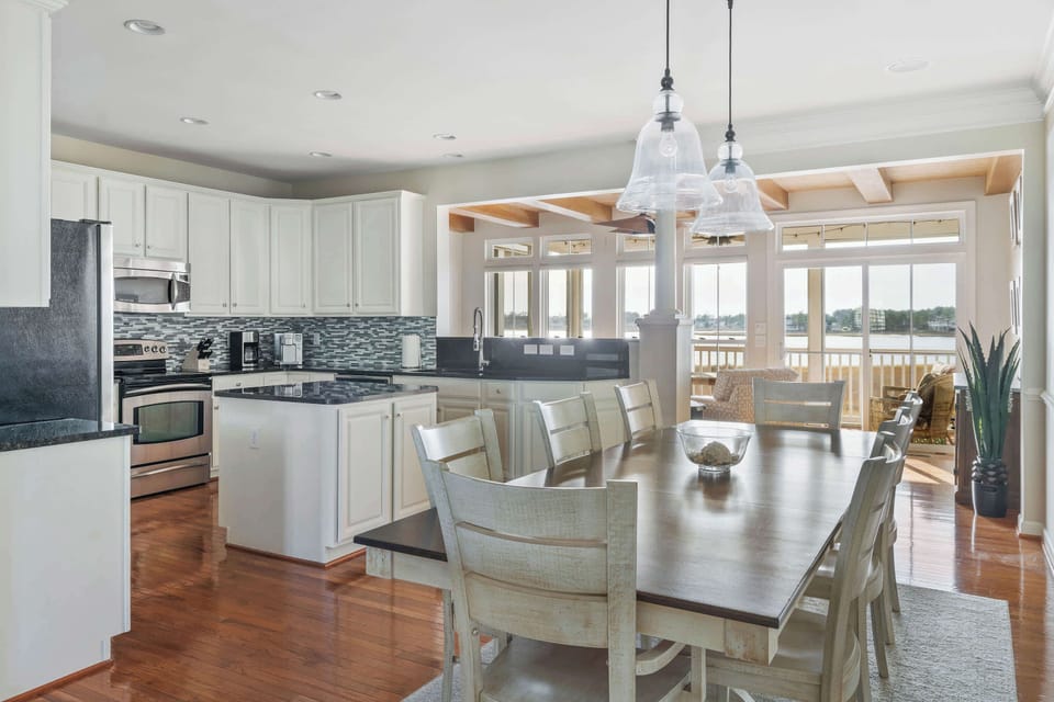 Dining and kitchen area
