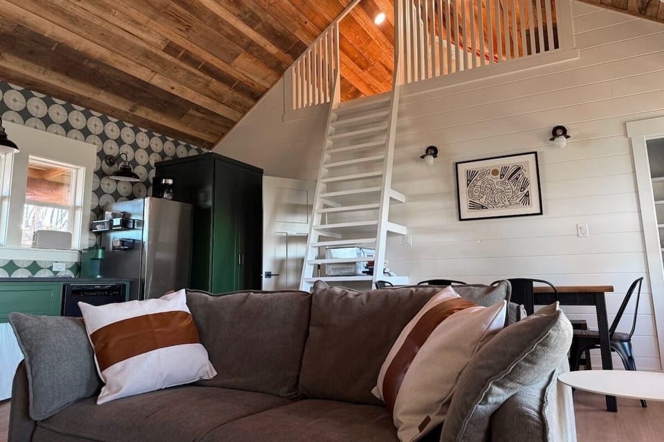Loft and play area for children right off the living room