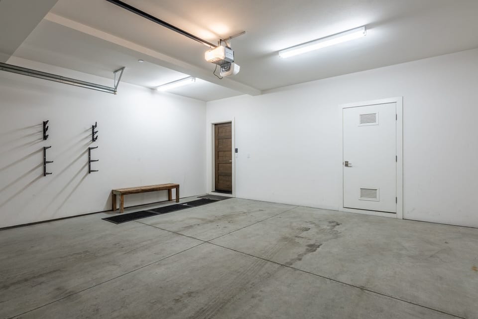 Attached 2 car garage
