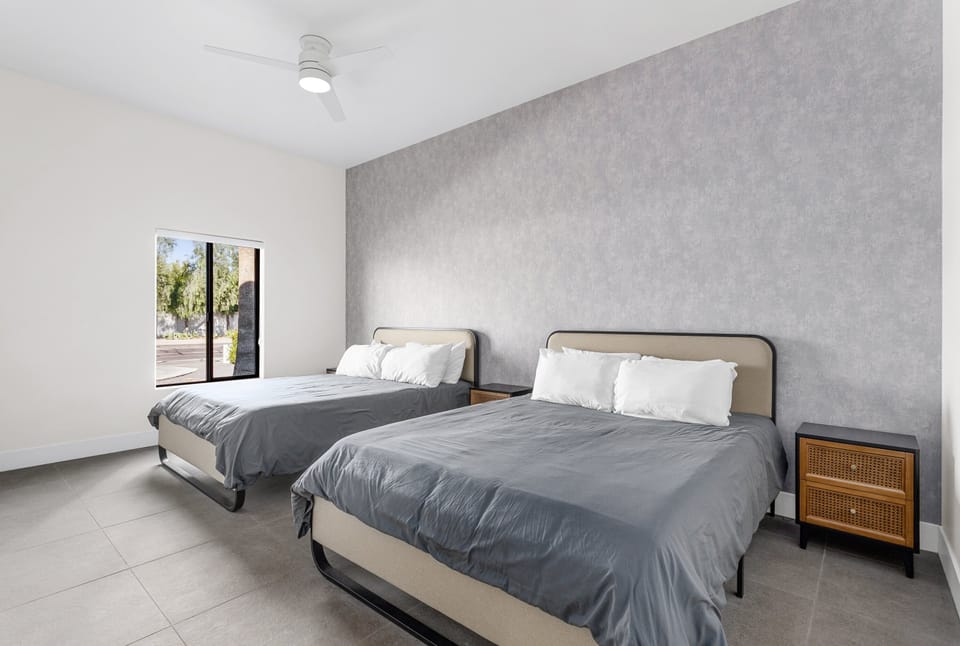 5th Bedroom featuring 2 Queen Beds and a Walk-in Closet