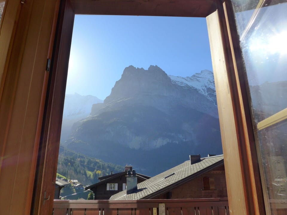 Sky, Window, Building, Nature, Azure, Mountain, Wood, Cloud, Mountain Range