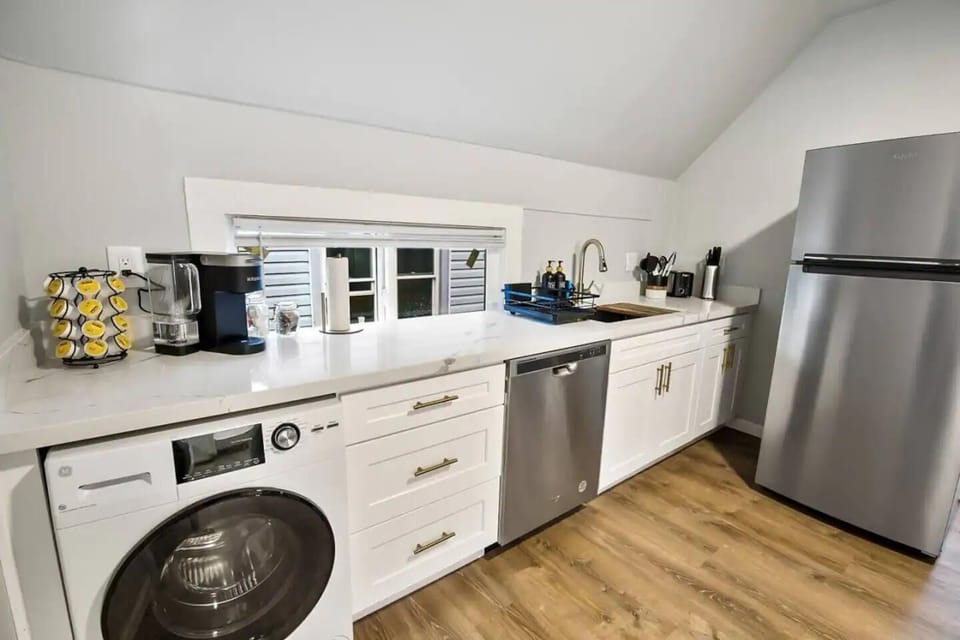Sleek and functional kitchen setup, perfect for all your culinary needs!