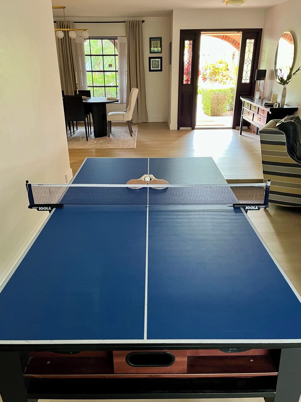 Entrance and Ping Pong Table
