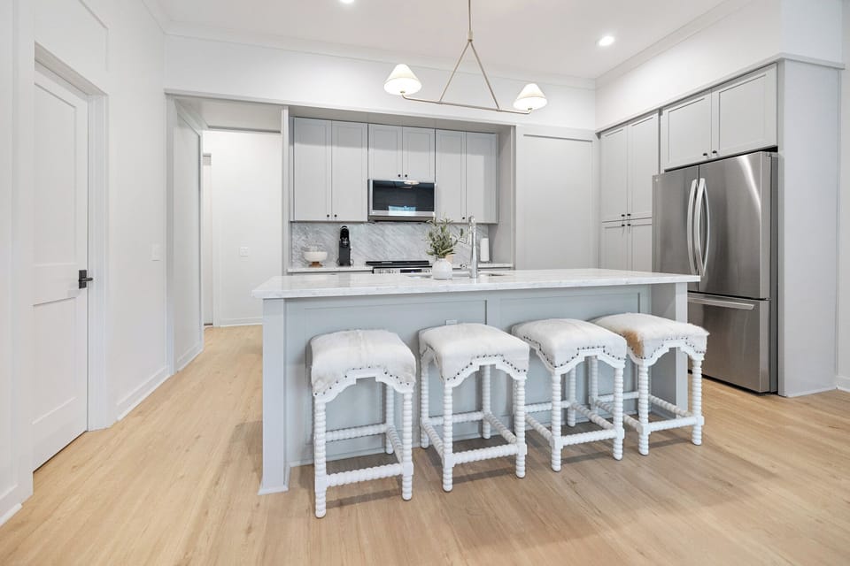 Bright & Modern Kitchen with Island Seating