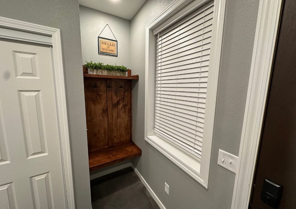 Custom entry way bench.