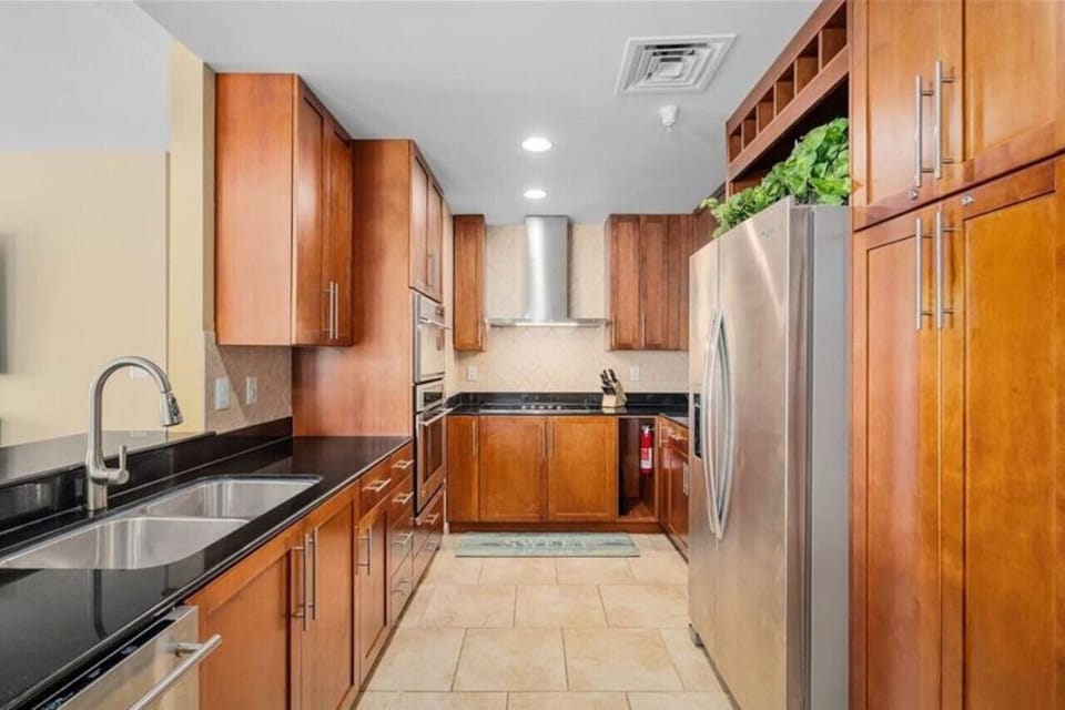 Enjoy the freedom of a full kitchen stocked with all the essentials, perfect for home-cooked meals during your stay.