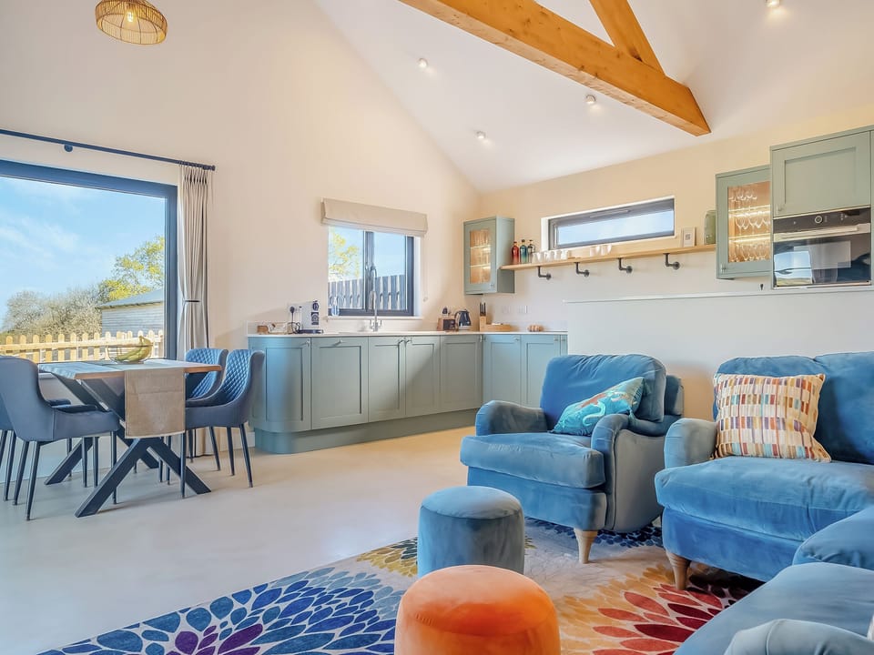 Open plan living space | The Old Cowshed, Thorness