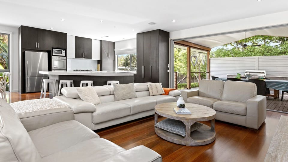 Open plan living with access to the Alfresco area.