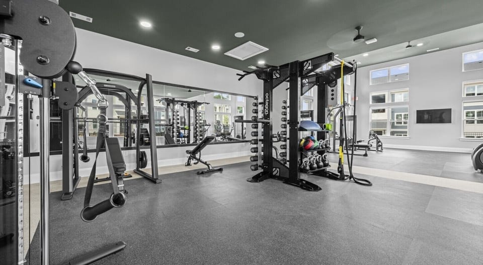 Community fitness center and gym equipment