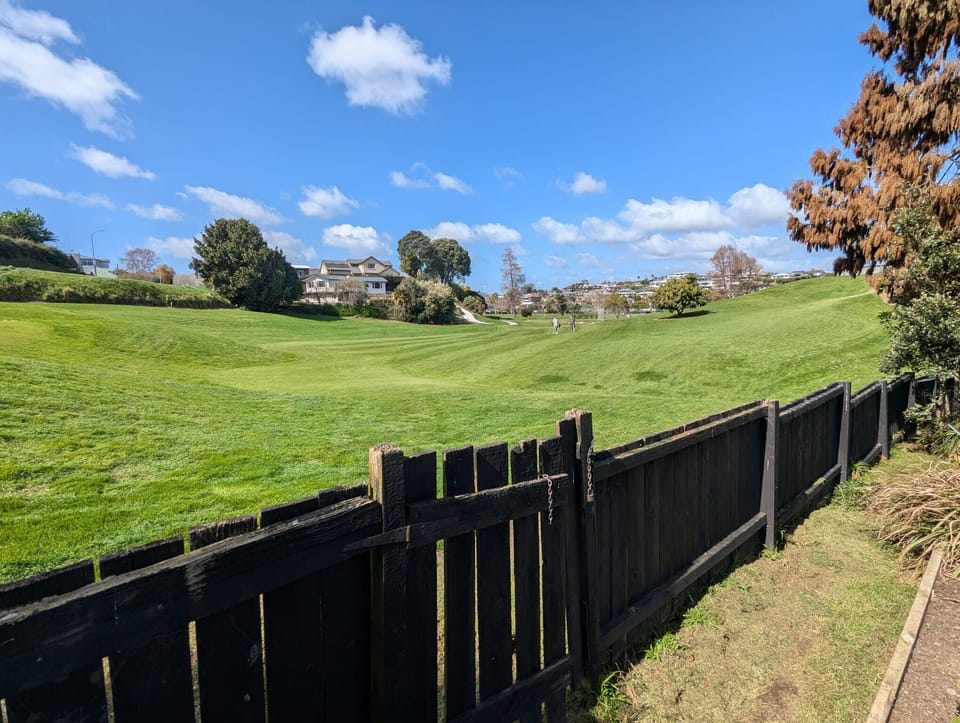 This is NOT the view from the Airbnb but you can access this entrance to golf