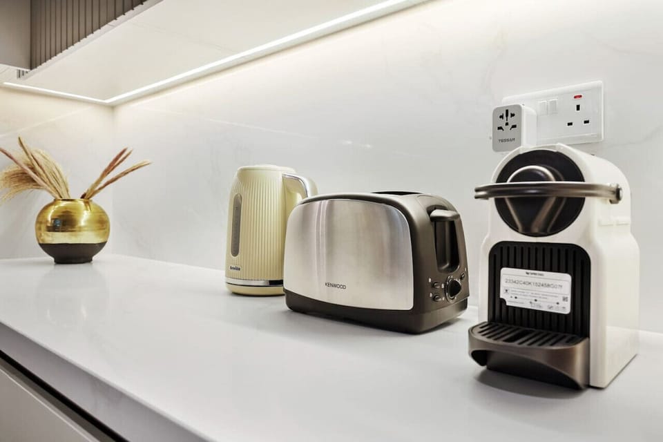 Modern Kitchen: Sleek appliances and chic decor for culinary adventures in the heart of Dubai!