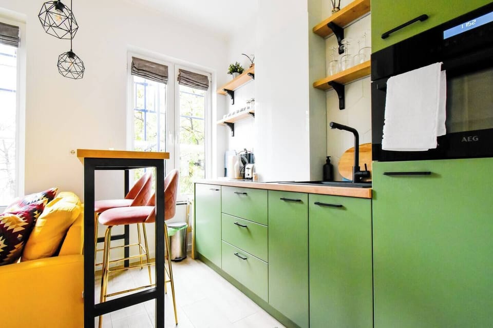Cook up your favorites in a modern, fully equipped kitchen. Perfect for a quick breakfast or a cozy dinner in. Check availability and book today!