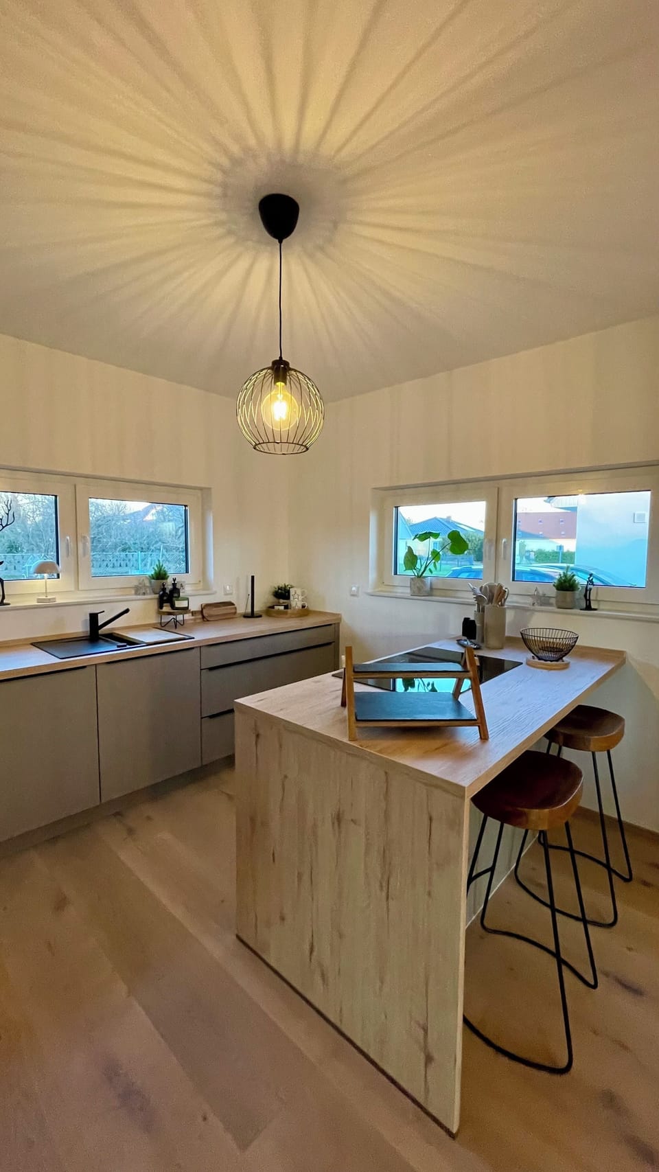 ... and offers enough space to cook and entertain.