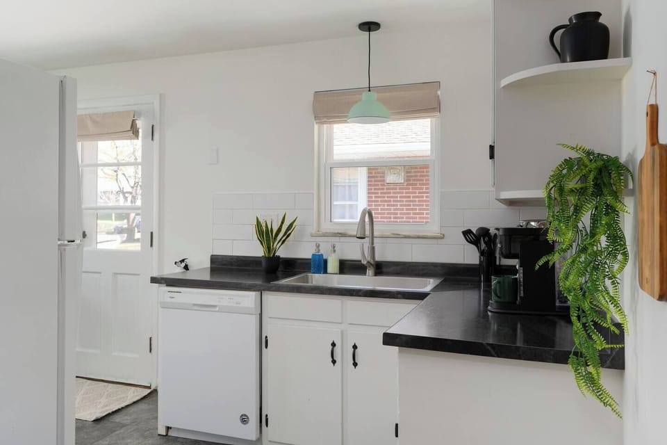 Feel free to use the sink or dishwasher for  cleaning dishes