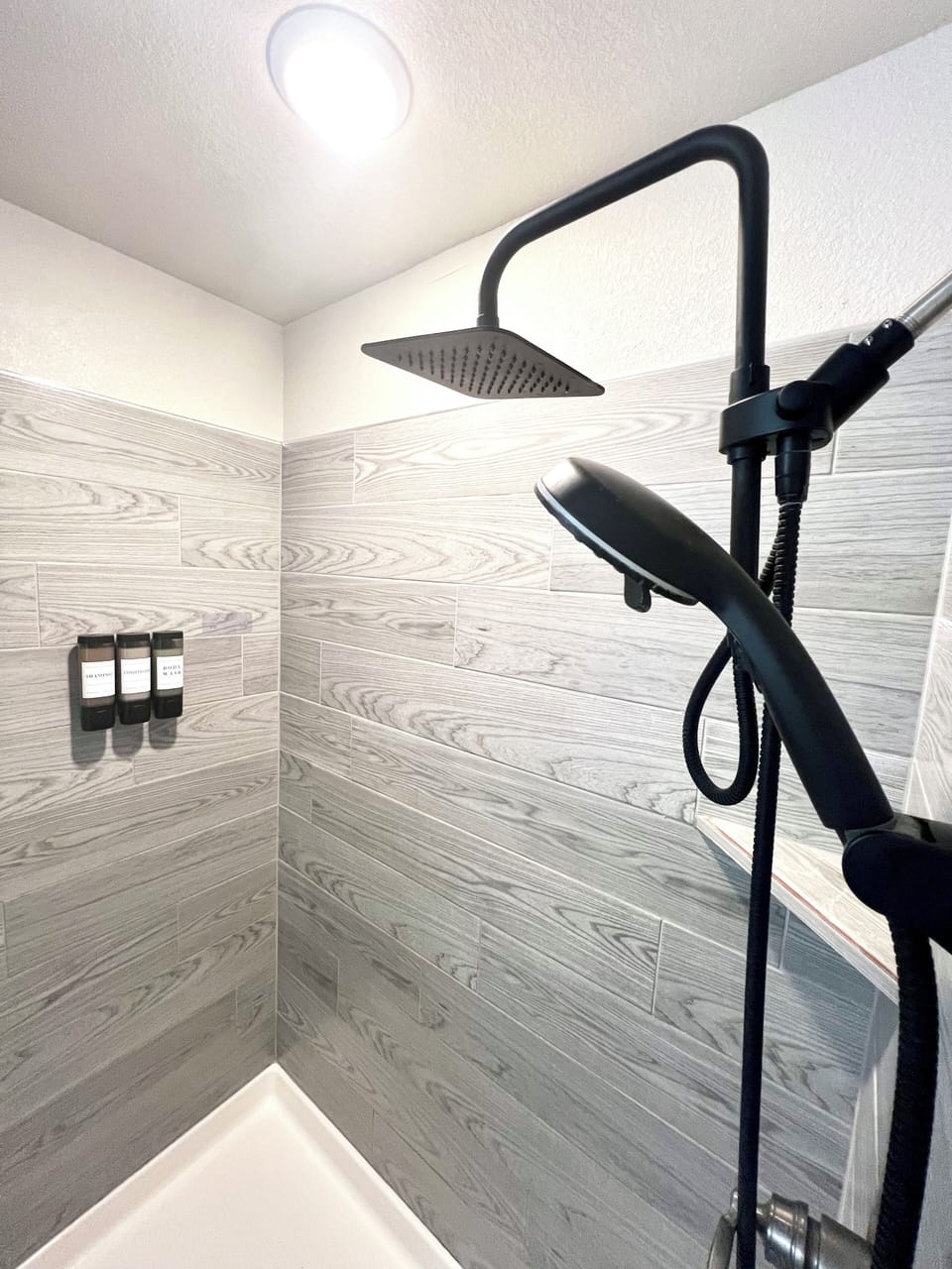 Primary Bathroom's walk in shower